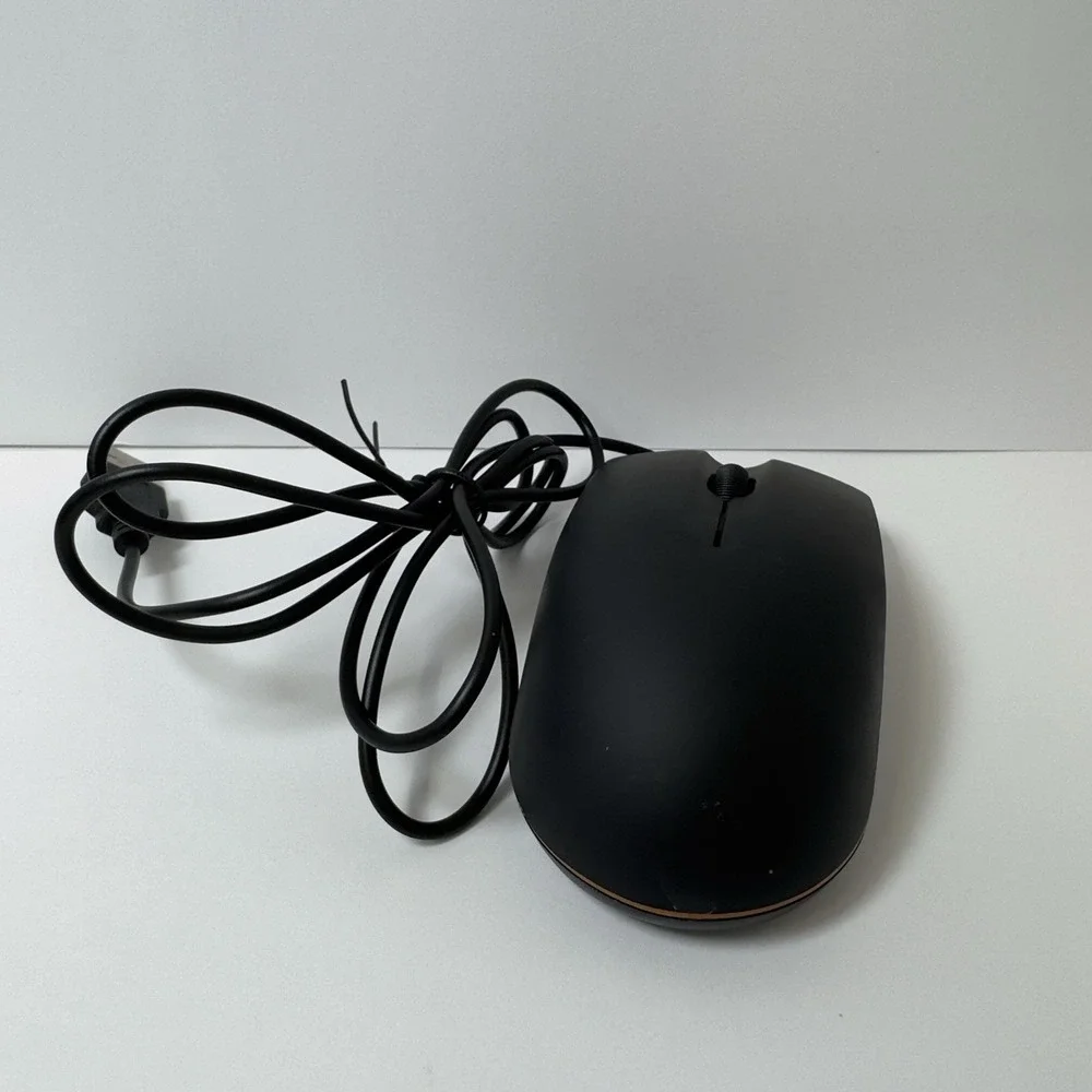 3-D Optical Wired USB Mouse Black & Orange 5V=100mA NEW NO BOX